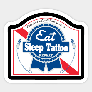 Eat Sleep Tattoo Repeat Sticker